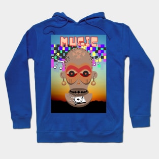 Music Tribal Poster Hoodie